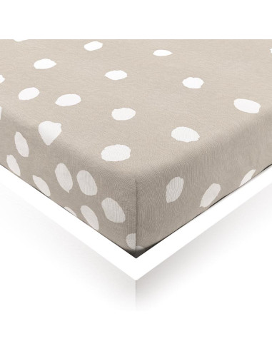 Buttons Linen Toddler Fitted Sheet