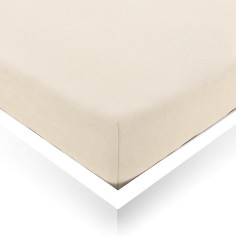 Vanilla Linen Fitted Sheet