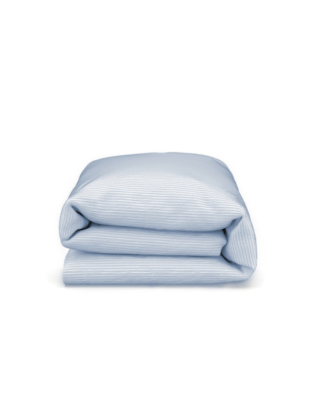 Summer Blues Linen Toddler Duvet Cover