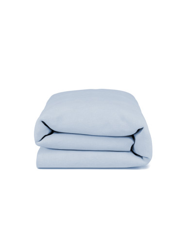 Soft Blue Linen Toddler Duvet Cover