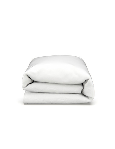 Pure White Linen Toddler Duvet Cover