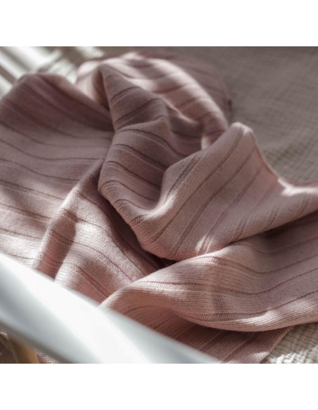 Cashmere Baby Blanket in Champagne Blush