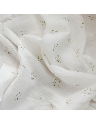 Muslin Olive Tree Baby Blanket