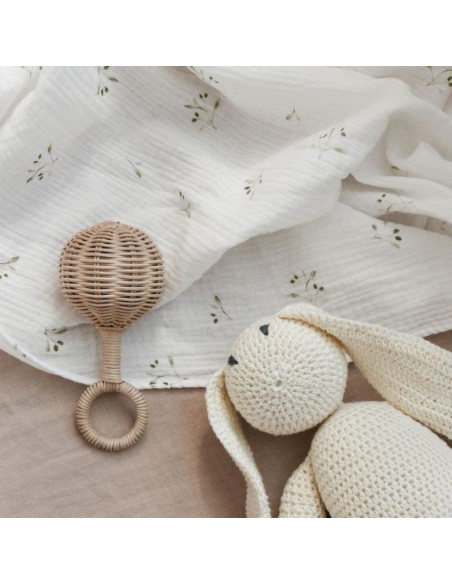 Muslin Olive Tree Baby Blanket