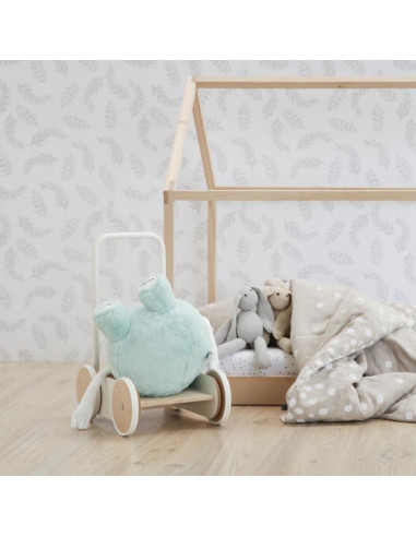 Wooden Baby Walker in White