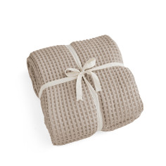 Mocha Cotton Waffle Bedspread