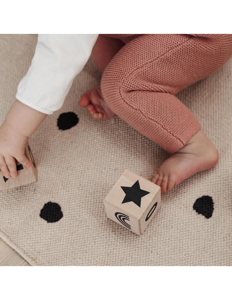 Wooden Math Blocks in Black