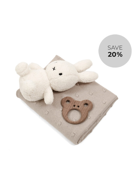 Cream Terry Miffy Popcorn Set in a Gift Box