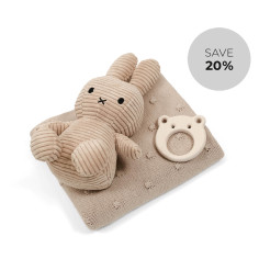 Darilni komplet bež Miffy zajček v škatli