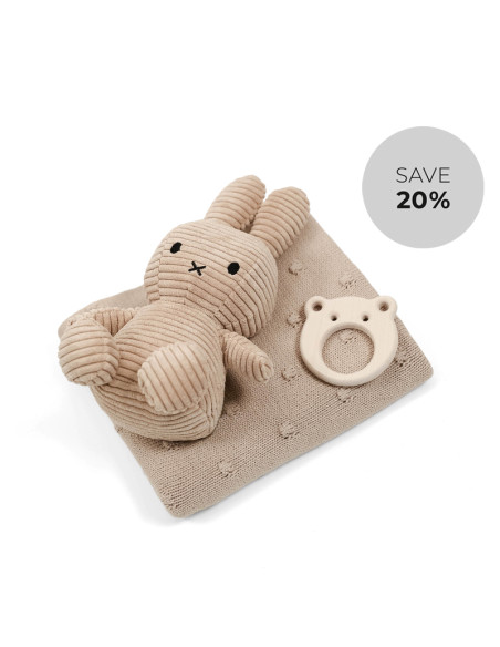 Darilni komplet bež Miffy zajček v škatli