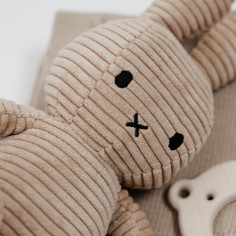 Beige Corduroy Miffy Popcorn Set in a Gift Box 2