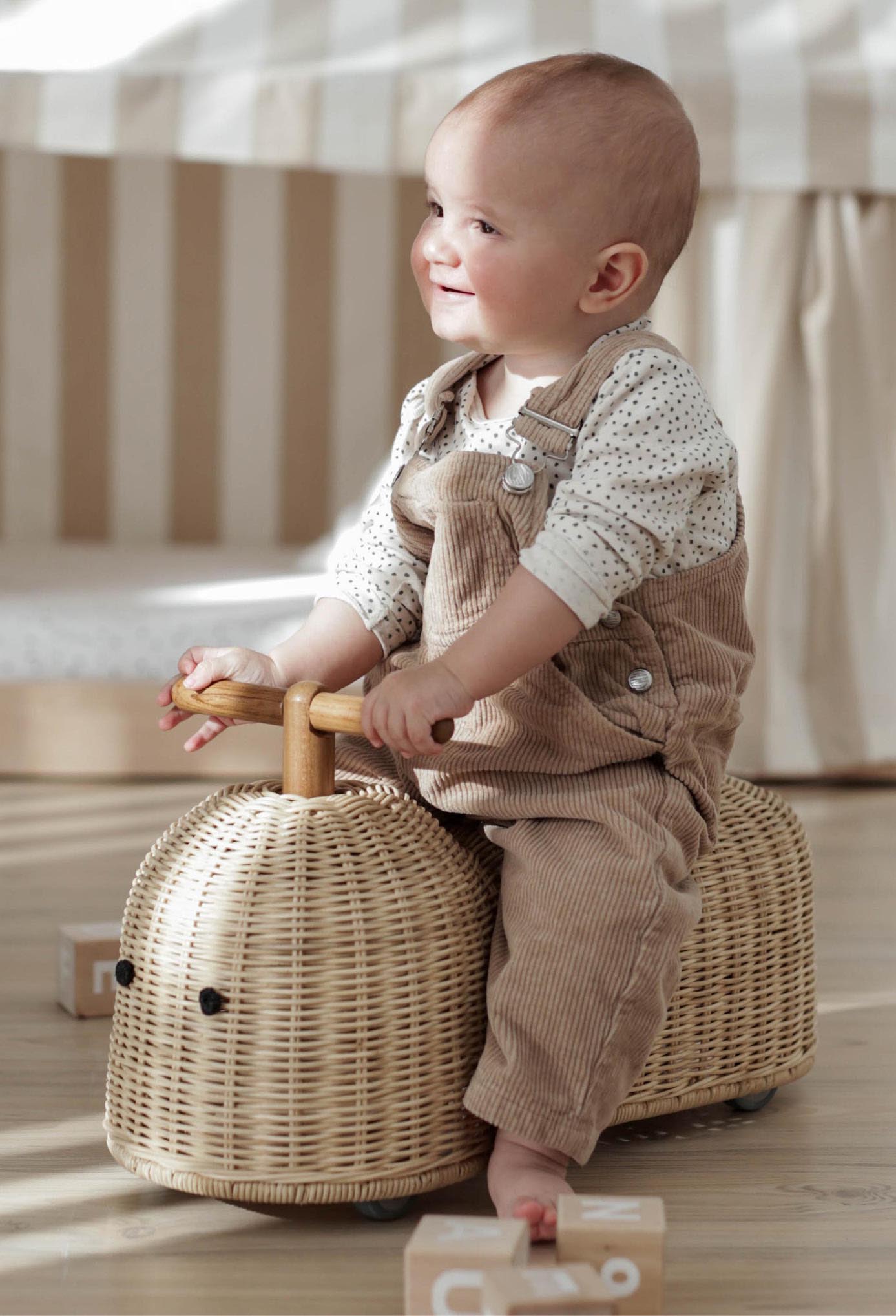 Toddler on Ride On Toy